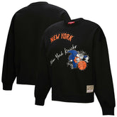 Mitchell & Ness - New York Knicks Women's Hardwood Classics Home Team Pullover Sweatshirt - Black