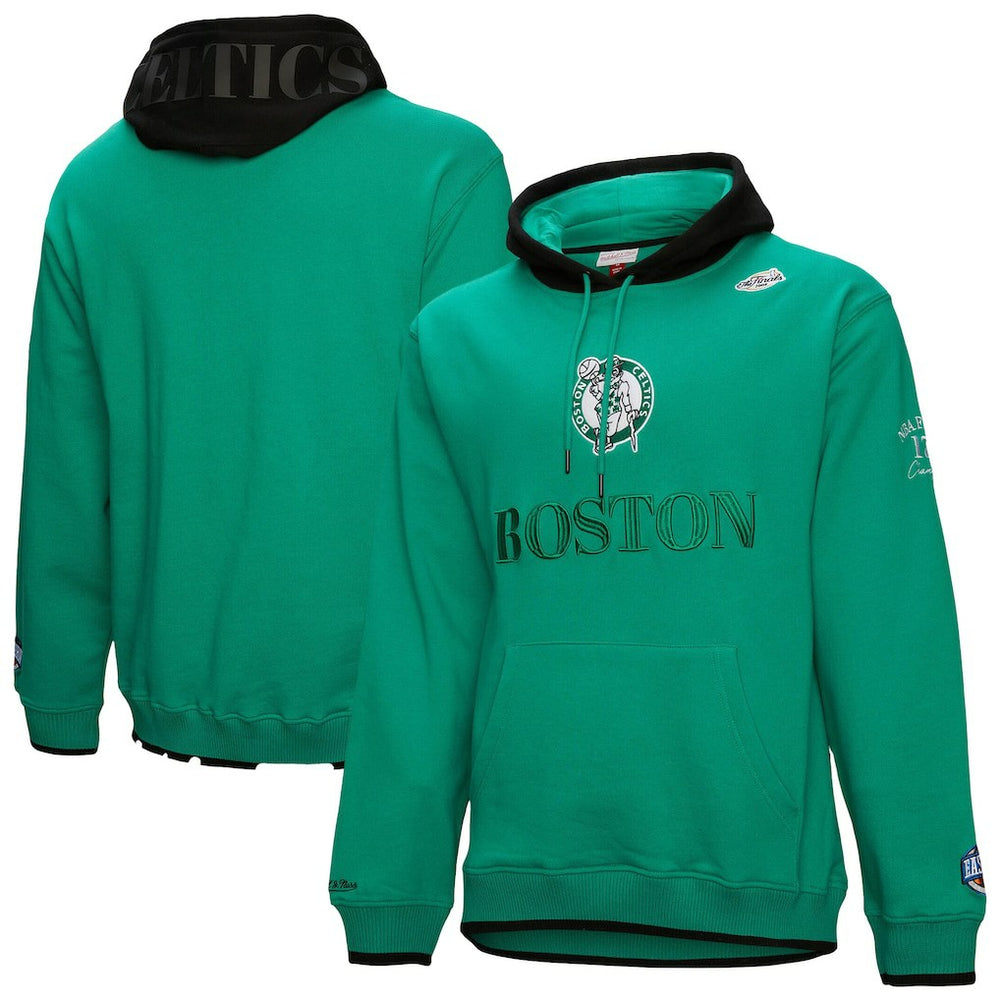 Mitchell & Ness - Boston Celtics Hardwood Classics Team OG 3.0 Pullover Hoodie - Kelly Green