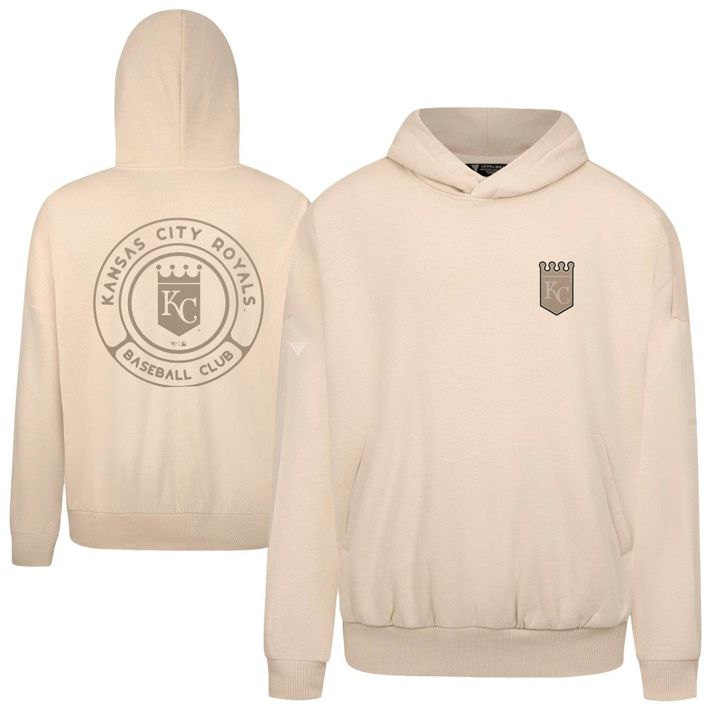 Kansas City Royals Levelwear Contact Oversized Pullover Hoodie Clearance