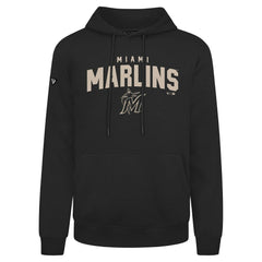 Miami Marlins Levelwear Podium Team Arch Pullover Hoodie Clearance