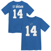 Amon-Ra St. Brown Detroit Lions Preschool Player Name & Number T-Shirt Blue - Nike