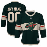 Minnesota Wild - Youth Replica Custom Jersey Green