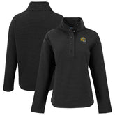 Green Bay Packers Cutter & Buck Women's Hunts Point Eco Half-Snap Sweatshirt Black - NFL