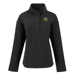 Green Bay Packers Cutter & Buck Women's Hunts Point Eco Half-Snap Sweatshirt Black - NFL