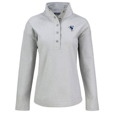 Indianapolis Colts Cutter & Buck Women's Hunts Point Eco Half-Snap Sweatshirt Gray - NFL