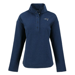 New England Patriots Cutter & Buck Women's Hunts Point Eco Half-Snap Sweatshirt Navy - NFL