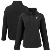 New Orleans Saints Cutter & Buck Women's Hunts Point Eco Half-Snap Sweatshirt Black - NFL