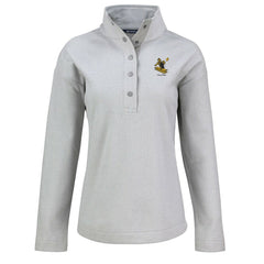 Pittsburgh Steelers Cutter & Buck Women's Hunts Point Eco Half-Snap Sweatshirt Gray - NFL