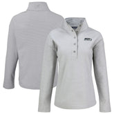Seattle Seahawks Cutter & Buck Women's Hunts Point Eco Half-Snap Sweatshirt Gray - NFL