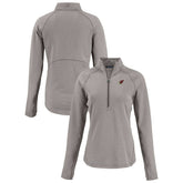 Arizona Cardinals Cutter & Buck Women's Peshastin Eco Fleece Recycled Tri-Blend Raglan Half-Zip Jacket Heather Gray - NFL