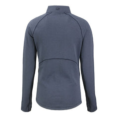 Baltimore Ravens Cutter & Buck Women's Americana Peshastin Eco Fleece Recycled Tri-Blend Raglan Half-Zip Jacket Heather Navy - NFL