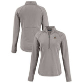 Cleveland Browns Cutter & Buck Women's Peshastin Eco Fleece Recycled Tri-Blend Raglan Half-Zip Jacket Heather Gray - NFL