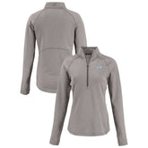 Cincinnati Bengals Cutter & Buck Women's Peshastin Eco Fleece Recycled Tri-Blend Raglan Half-Zip Jacket Heather Gray - NFL