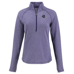 Minnesota Vikings Cutter & Buck Women's Peshastin Eco Fleece Recycled Tri-Blend Raglan Half-Zip Jacket Heather Purple - NFL