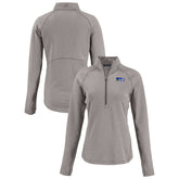 Seattle Seahawks Cutter & Buck Women's Peshastin Eco Fleece Recycled Tri-Blend Raglan Half-Zip Jacket Heather Gray - NFL