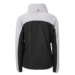 San Francisco 49ers Cutter & Buck Women's Charter Eco Recycled Half-Zip Hooded Anorak Jacket Black - NFL