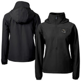 Baltimore Ravens Cutter & Buck Women's Charter Eco Recycled Half-Zip Hooded Anorak Jacket Black - NFL