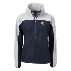 Los Angeles Chargers Cutter & Buck Women's Charter Eco Recycled Half-Zip Hooded Anorak Jacket Navy - NFL