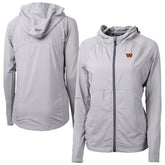 Washington Commanders Cutter & Buck Women's Primary Adapt Eco Knit Hybrid Recycled Full-Zip Jacket Gray - NFL