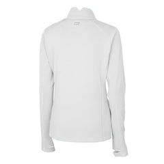 San Francisco 49ers Cutter & Buck Women's Traverse Stretch Quarter-Zip Pullover Top White - NFL