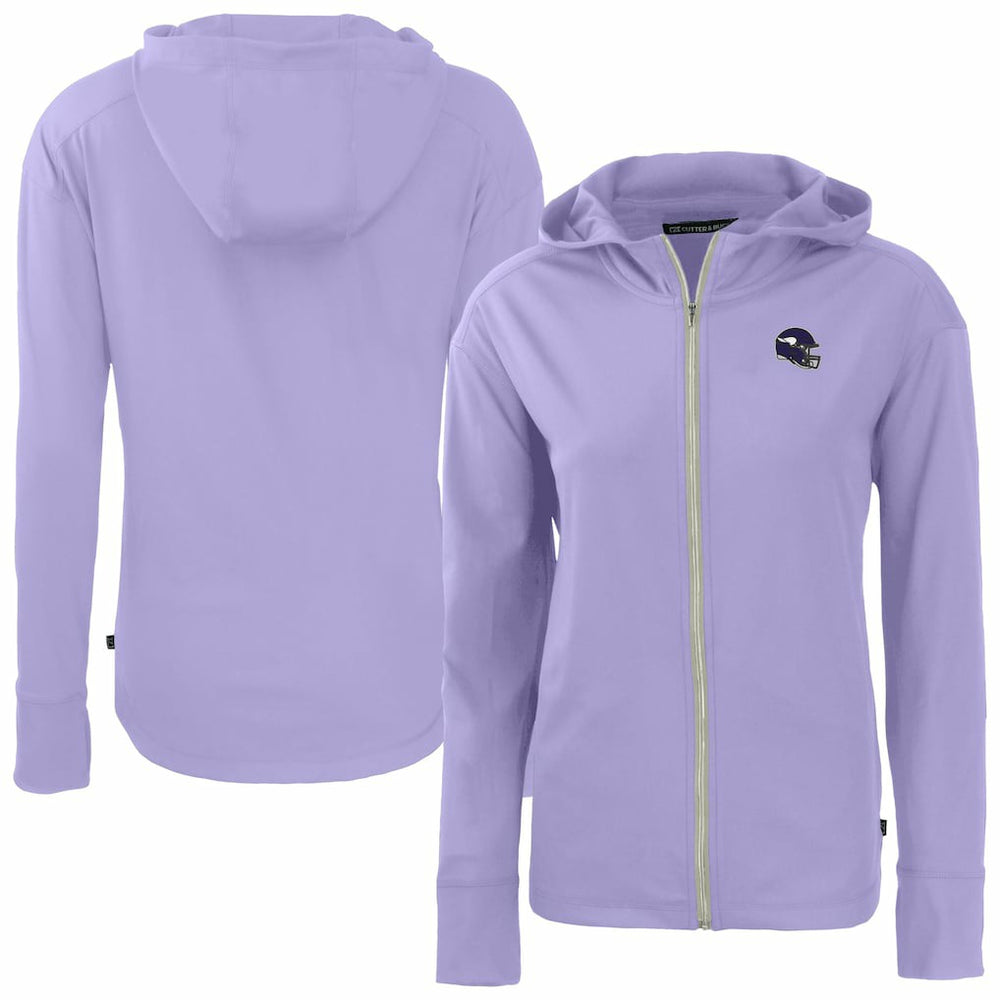 Minnesota Vikings Cutter & Buck Women's Daybreak Eco Recycled Full-Zip Hoodie Jacket Purple - NFL