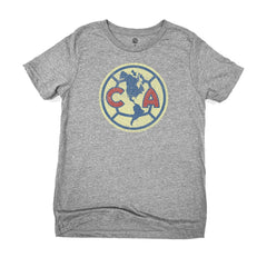 Club America 1863FC Youth Color Badge T-Shirts - Heather Gray