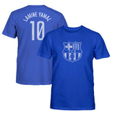 Lamine Yamal Barcelona 1863FC Youth Player Name & Number T-Shirts - Blue