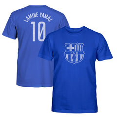 Lamine Yamal Barcelona 1863FC Youth Player Name & Number T-Shirts - Blue