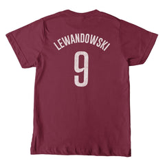 Robert Lewandowski Barcelona 1863FC Youth Player T-Shirts - Maroon