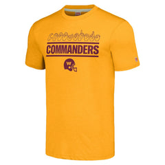 Washington Commanders Homage Unisex The NFL ASL Collection by Love Sign Tri-Blend T-Shirt Gold - NFL