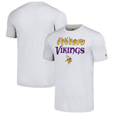 Minnesota Vikings Homage Unisex The NFL ASL Collection by Love Sign American Sign Language T-Shirt Ash - NFL