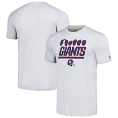 New York Giants Homage Unisex The NFL ASL Collection by Love Sign American Sign Language T-Shirt Ash - NFL
