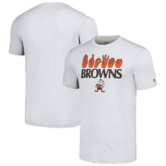 Cleveland Browns Homage Unisex The NFL ASL Collection by Love Sign American Sign Language T-Shirt Ash - NFL