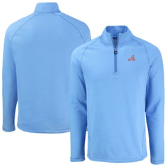 Atlanta Braves Cutter & Buck Peshastin Eco Fleece Recycled Raglan Quarter-Zip Top Online