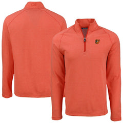 Baltimore Orioles Cutter & Buck Peshastin Eco Fleece Recycled Raglan Quarter-Zip Top Clearance