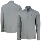 Cleveland Guardians Cutter & Buck Peshastin Eco Fleece Recycled Raglan Quarter-Zip Top Sale
