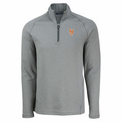 New York Mets Cutter & Buck Peshastin Eco Fleece Recycled Raglan Quarter-Zip Top Clearance