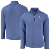 New York Yankees Cutter & Buck Peshastin Eco Fleece Recycled Raglan Quarter-Zip Top for sale