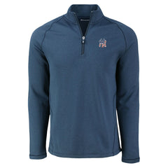 New York Yankees Cutter & Buck Peshastin Eco Fleece Recycled Raglan Quarter-Zip Top discount