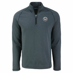 New York Mets Cutter & Buck Peshastin Eco Fleece Recycled Raglan Quarter-Zip Top On Sale