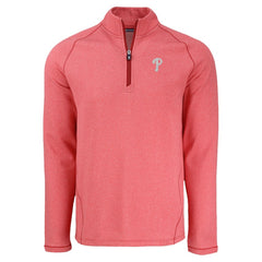 Philadelphia Phillies Cutter & Buck Peshastin Eco Fleece Recycled Raglan Quarter-Zip Top Clearance