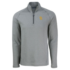 San Diego Padres Cutter & Buck Peshastin Eco Fleece Recycled Raglan Quarter-Zip Top Clearance