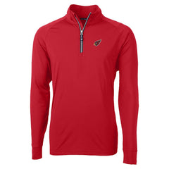 Arizona Cardinals Cutter & Buck Adapt Eco DryTec Raglan Quarter-Zip Jacket Red - NFL