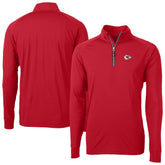 Kansas City Chiefs Cutter & Buck Adapt Eco DryTec Raglan Quarter-Zip Jacket Red - NFL