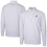 Detroit Lions Cutter & Buck Traverse Stretch Quarter-Zip Top White - NFL