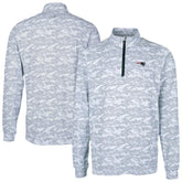 New England Patriots Cutter & Buck Traverse Camo Print Stretch Quarter-Zip Top Charcoal - NFL