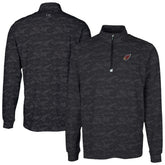 Arizona Cardinals Cutter & Buck Traverse Camo Print Stretch Quarter-Zip Top Black - NFL
