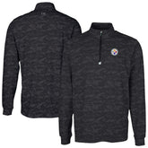 Pittsburgh Steelers Cutter & Buck Traverse Camo Print Stretch Quarter-Zip Top Black - NFL