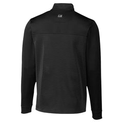 Indianapolis Colts Cutter & Buck Traverse Stripe Stretch DryTec Quarter-Zip Top Black - NFL