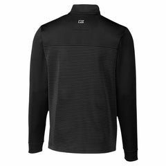 Detroit Lions Cutter & Buck Traverse Stripe Stretch DryTec Quarter-Zip Top Black - NFL